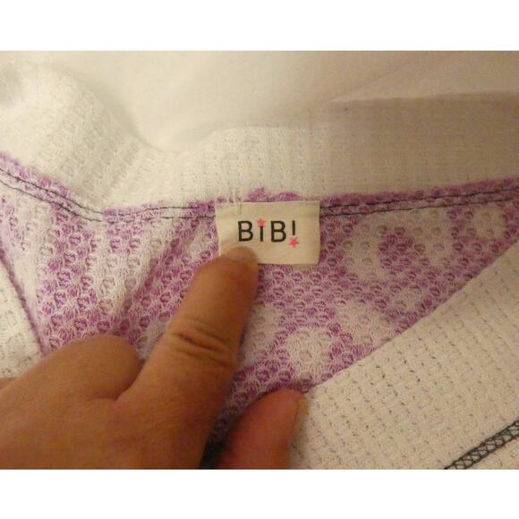 Bib! Women's Oversized XL Tunic Top Waffle Design V-Neck Made in USA - Picture 8 of 16